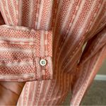 barney's new york BARNEYS NY | Coral Tiered V-Neck Blouse Sz 2 Photo 4