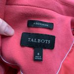 Talbots Aberdeen Blazer Coral Pink Button Front Womens Size 8 Career Fitted Work Photo 5
