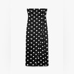 ZARA  strapless polka dot midi dress NWOT Photo 4