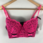 French affair NWT Bright Pink Push Up Bra Size 38C Photo 0