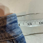 Cello  Hi Rise Distressed Raw Hem‎ Straight Leg Jeans Blue Denim Size 5 destroyed Photo 3