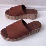 Free People HARBOR RAFFIA FLATFORM SANDALS Size 10 Photo 3
