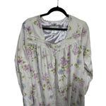 Earth Angels Floral Button Front Nightgown Grandma Cottagecore Loungewear XL Photo 4