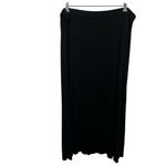 Chico's  Women's Black Maxi Skirt Sz  US 20 / 22 Long Elastic Waist Casual Slits Photo 6