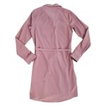 Eddie Bauer Shirt Dress Women XS Purple Tie Waist Dri-fit Travel Stretch Button Photo 1