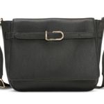 DKNY Penelope Small Flap Crossbody in Black/Gold, Retail $168 Photo 10
