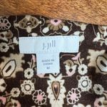 J.Jill Maxi Dress Medium Brown Beige Sleeveless Floral Stretch Racerback Boho M Photo 11