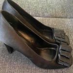 Dress Barn Black pinup peeptoe heel w/ bow  Photo 0