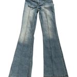 Juicy Couture Drawstring Flare Jeans Size 27 Y2K Made in USA Photo 0