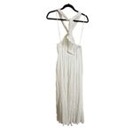 Lulus  Corfu Charm Ivory O-Ring Halter Maxi Dress White Beachy Flowy Medium Photo 2