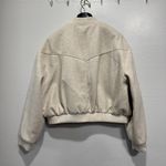 ZARA Soft Bomber Jacket Cropped Womens Sz XXL Pockets Snaps Beige 3046/319/712 Photo 2