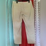 Gap Slim Ankle Pants. Size 12. Tan and white stripe. Like new. Photo 4
