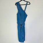 Moussy Asymmetry Denim Jumper Dress Blue Photo 3