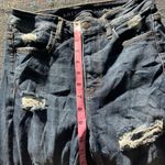 American Eagle Super Hi-Rise Jegging Women’s 4R Distressed Dark Wash Stretch Y2K Photo 11