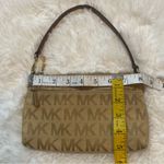Michael Michael Kors Signature Monogram Wristlet Wallet Purse Tan Photo 11