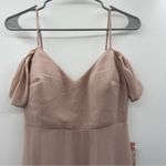 Birdy Grey  Devin Convertible‎ Off Shoulder Bridesmaid Dress in Taupe Size XS NWT Photo 4
