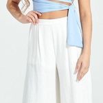 Blue Blush Blue One Shoulder Crop Top Photo 0