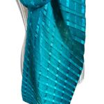 Coldwater Creek Striped Teal Green Blue Long Scarf Women 87.5x18.5 Photo 2