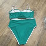 Green and White Women's Swim Set Photo 2