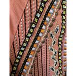 Anthropologie Akemi + Kin Peach Embroidered Bohemian Crew Neck Sweatshirt S Photo 8