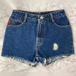 Bongo Vintage Blue Distressed Custom Cutoff Denim Jean Shorts 5 Photo 2
