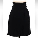 BCBGMAXAZRIA  | Black Bow Belted Pleated Skirt Women’s Size 8 NWT Photo 2
