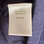 Tommy Bahama  Navy Blue Semi Sheer Pullover Boat Neck Top Tunic Photo 4