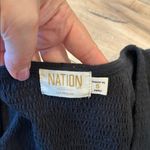Nation Ltd  Zandra Smocked Party Tee In Black Sz S Photo 2