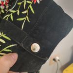 Avanti Size 1X Genuine Leather Embroidered Black Vintage Suede Floral Jacket Photo 7