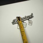 Signed JJ I Love Teaching Pencil With Book Charms Brooch Pin Jonette Jewelry Silver Photo 2