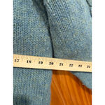 Vintage Bloomingdale’s Ski Shop Shetland Wool Cable Knit Sweater England Made Green Size M Photo 4