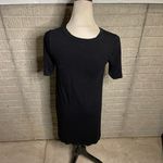 A pea in the pod A Pea In The Pod Maternity Black Soft Short Sleeve T-shirt Dress Extra Small Photo 1