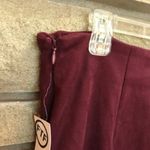 Fashion to figure Faux Suede Wine Lace Up Skirt 0x Photo 5