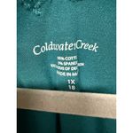 Coldwater Creek  Lace Green Cotton Tank Size 1X Basics Layering Photo 4