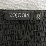 KOJOOIN Maxi Dress‎ Smocked Sundress Tie Strap Tiered Casual Black 2XL Flowy Size XXL Photo 2