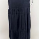 La Ligne Mary Alice Smocked Tank Jersey Midi Maxi Dress Black Size XS Photo 9