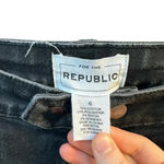 FOR THE REPUBLIC  women's size 6 black jeans with zippers on sides Photo 1