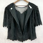 Laurence Kazar Vintage Womens Beaded Silk Top 3X Glam Goth Formal Party Art Deco Photo 5