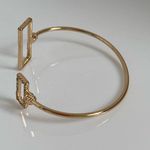 BaubleBar  Gold Pavé Crystal Adjustable Geometric Cuff Bracelet Photo 4