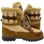 Arapaho Buffy Womens Leather CowHide Lace Up Winter Boots Tan Size 7 Photo 5