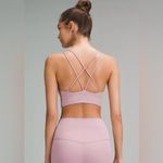 Lululemon NWT Nulu Strappy V Neckline Yoga Sports Bra Pink Size 4 A/B cup Padded Photo 1