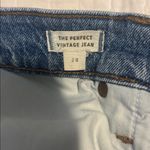 Madewell  The Perfect Vintage Jean Medium Wash Raw Hem Straight Jeans Size 28 Photo 8