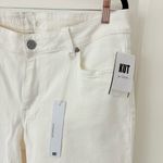 Kut From The Kloth  White Raw Hem Flared Jeans 14 NWT Photo 4