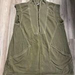 Anthropologie Daily Practice By  Meru Zip Front Mini Dress, Army Green Photo 0