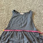 Farrow Dress Bohemian Distressed Raw Hem Prairie Whisical Dress Medium Blue Photo 4