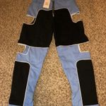 Boutique Cut out blue and black jeans  Photo 0