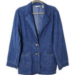 Orvis  Women's Denim Blazer Size 18 Women's Jean Jacket Photo 0