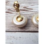 Trifari Vintage Clip On Earrings - Cream Faux Pearl - Some Surface Marks Photo 7