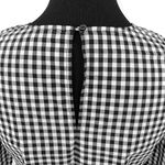 Halogen  | XS | Gingham Check Poplin Ruffle & Button Detail Tunic Top Blouse Photo 7
