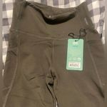 BOODY Active High Waist 3/4 Leggings Womens sz XS Olive Organic Cotton Blend EUC Green Photo 12